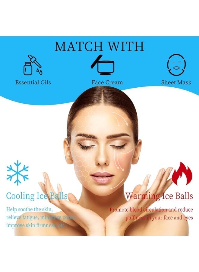 ChicAbode كروبات الجليد للوجه ، 2 قطعة من الدوال الجليد للعيون ، تدليك الجلد البارد ، آمن ودائم ، غير انزلاق وسهل الاستخدام ، للجمال اليومي ، إزالة التجاعيد في الوجه ، تقليل الانتفاخ - Image 4